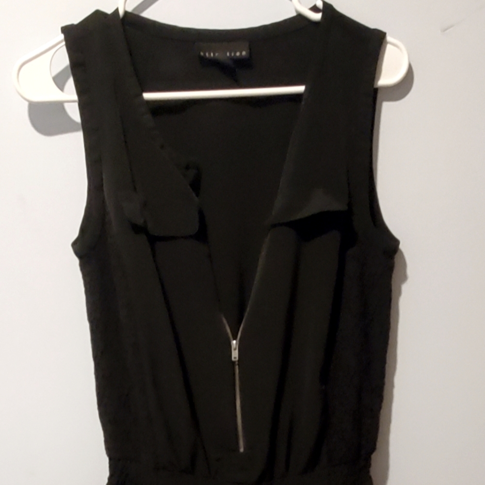 Sleek Black Jumpsuit attention size M